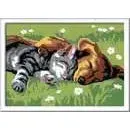 Ravensburger CreArt Paint by Numbers- Sleeping Cats & Dogs