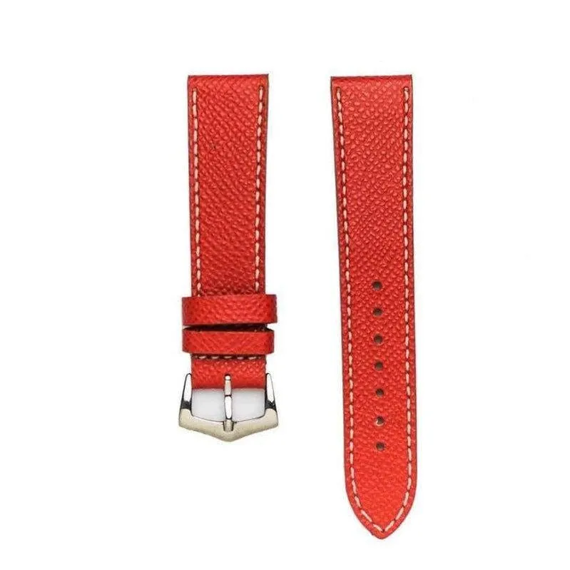 Red Epsom Leather Watch Strap