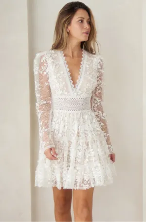 Renzo White Lace Dress