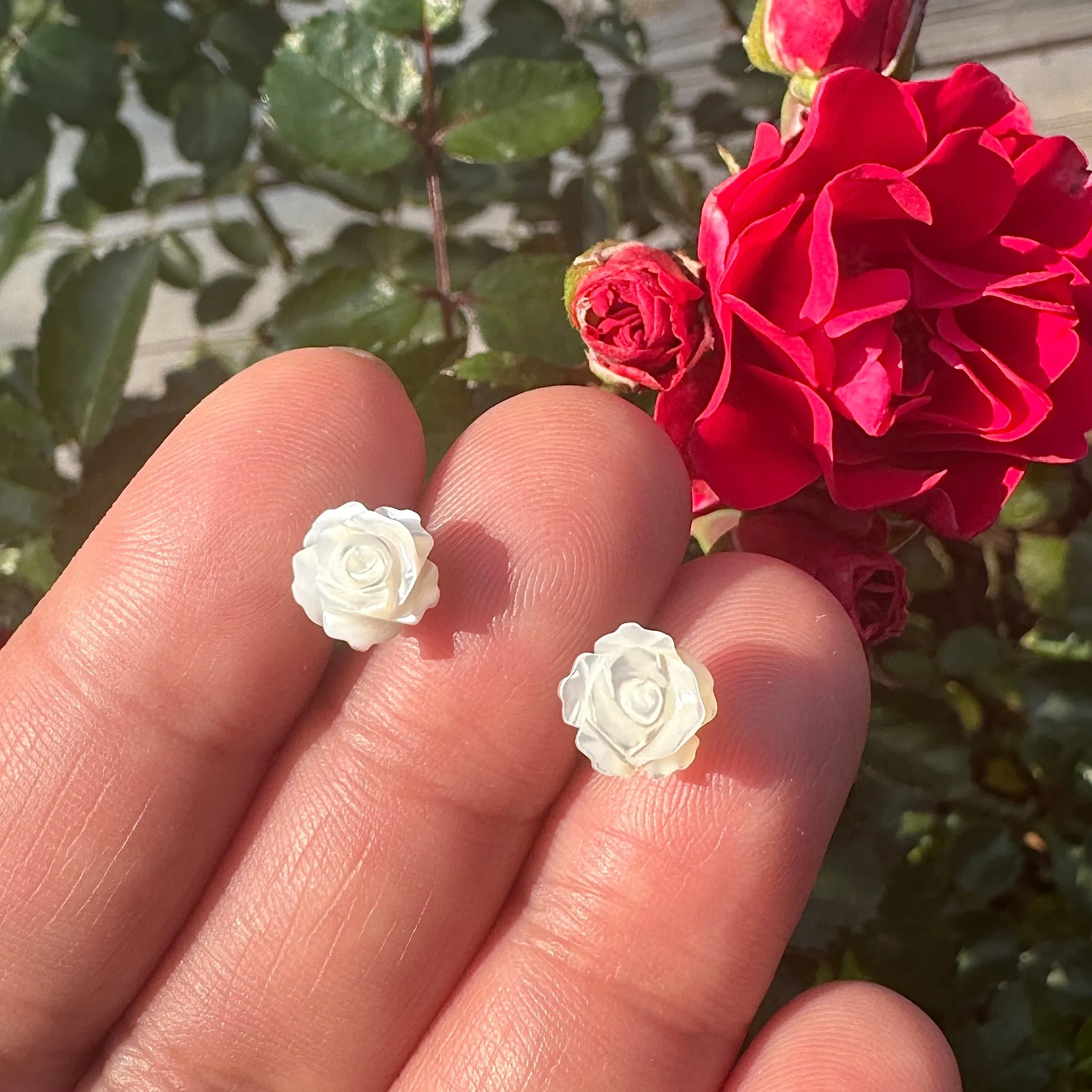 Rose Stud Earrings