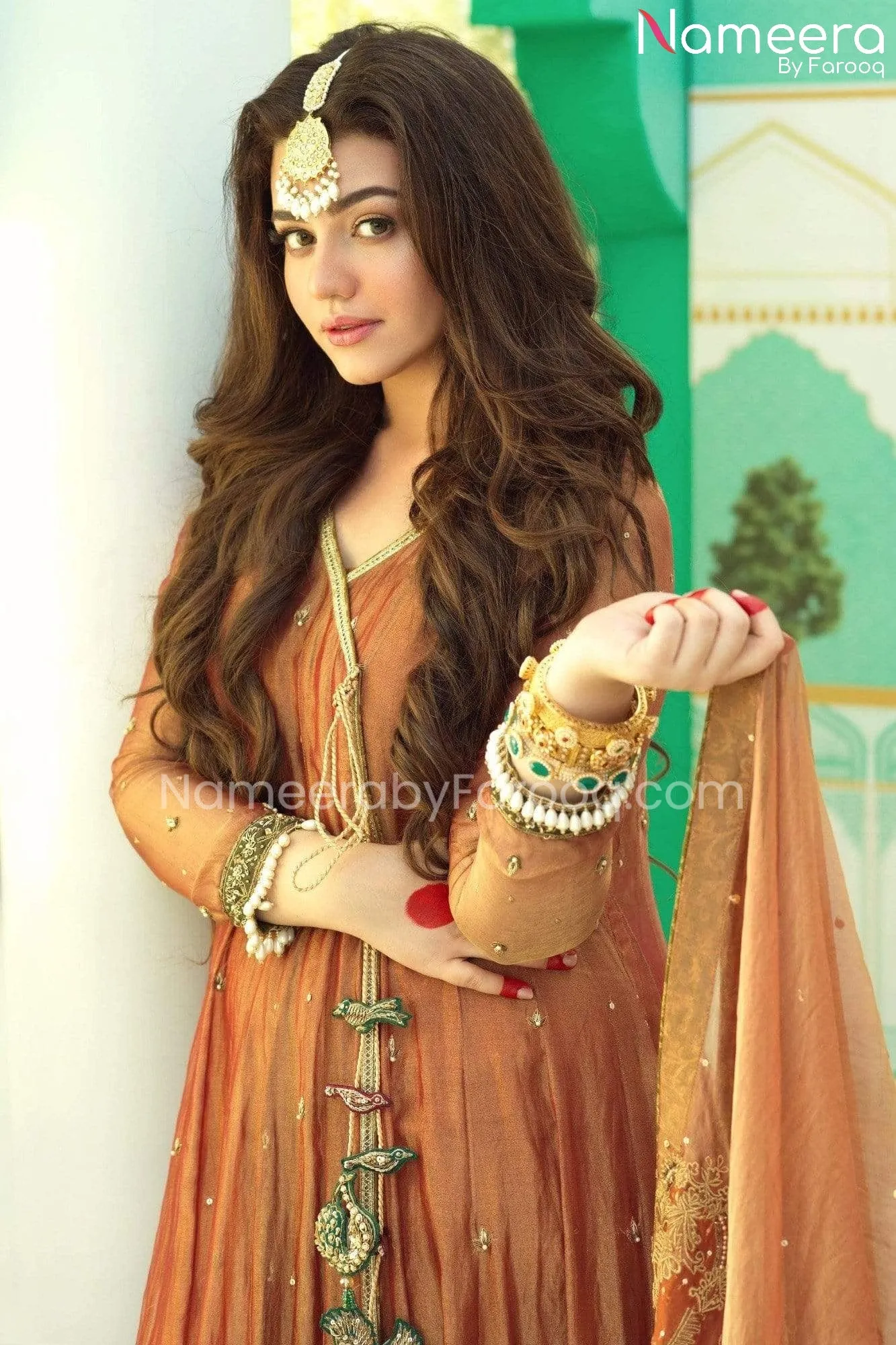 Royal Angrakha Style Bridal Dress Pakistani #BS536