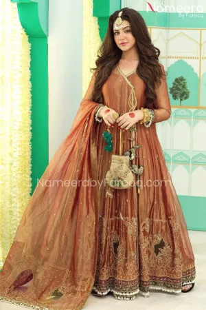Royal Angrakha Style Bridal Dress Pakistani #BS536