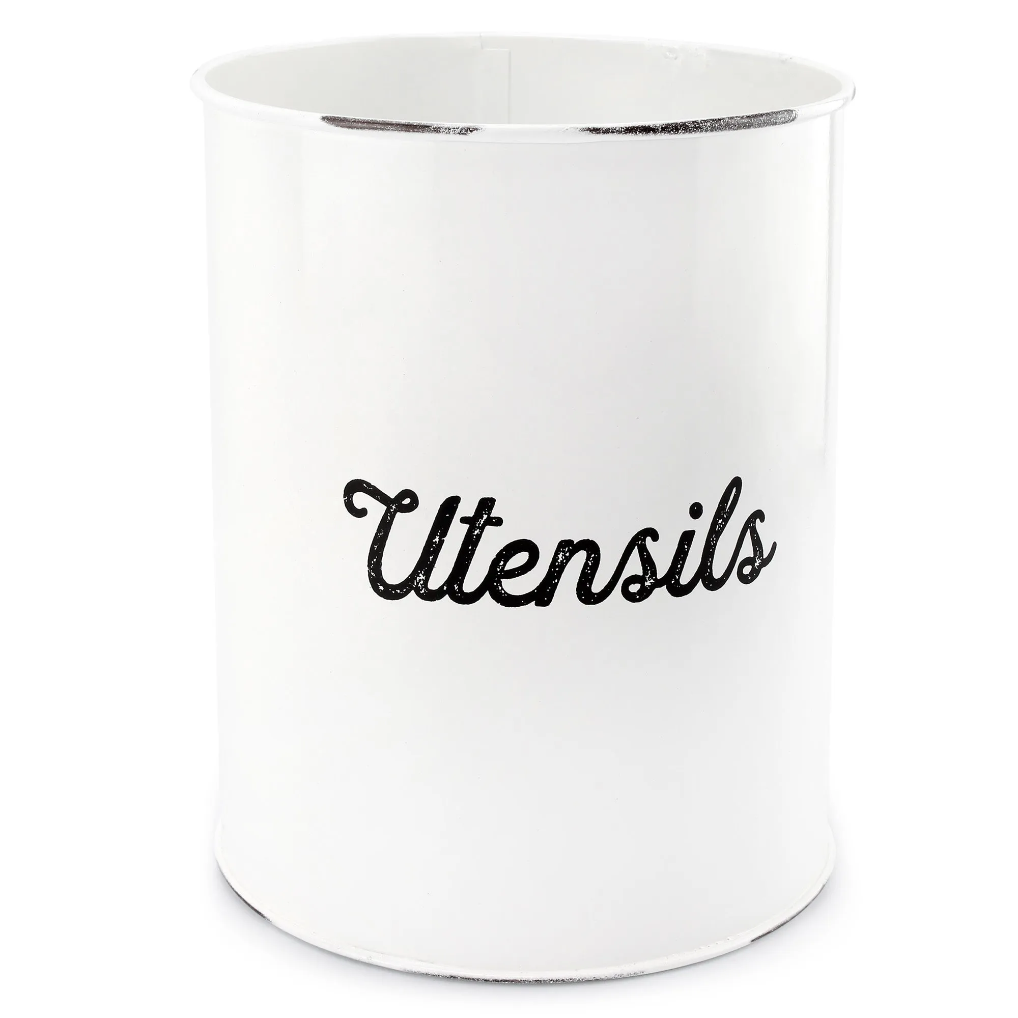 Rustic White Utensil Holder (Case of 24)