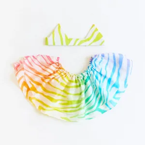 Sarah's Silks Costume - Rainbow Zebra