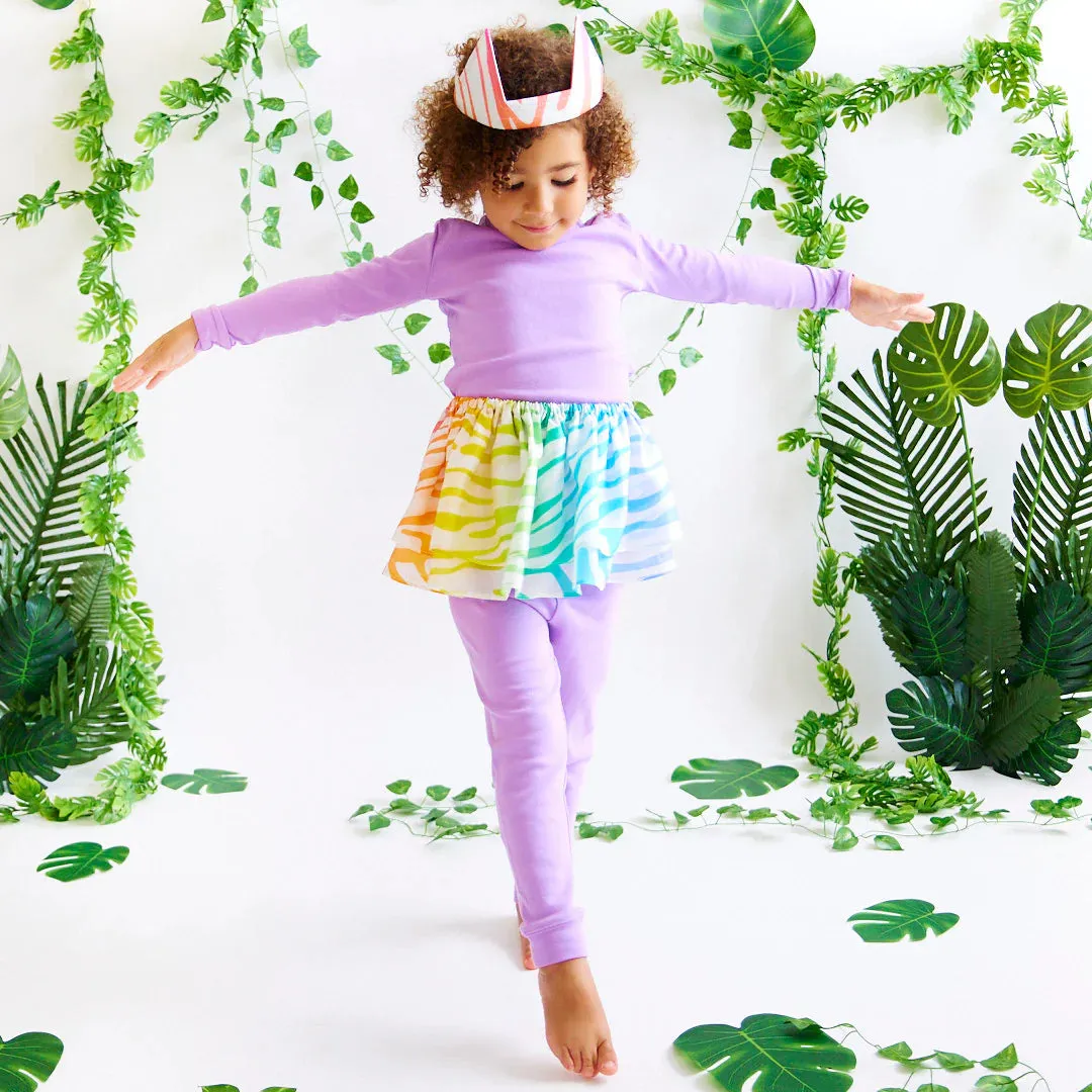 Sarah's Silks Costume - Rainbow Zebra