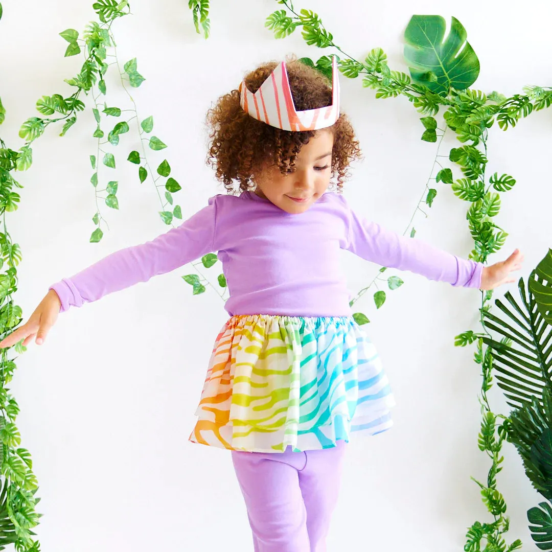 Sarah's Silks Costume - Rainbow Zebra