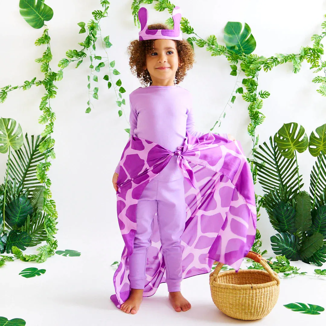 Sarah's Silks Playsilk - Purple Giraffe