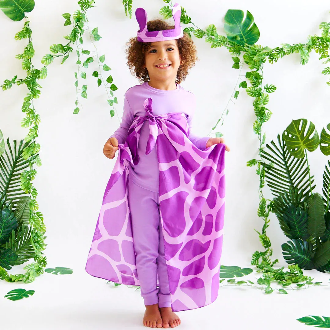 Sarah's Silks Playsilk - Purple Giraffe