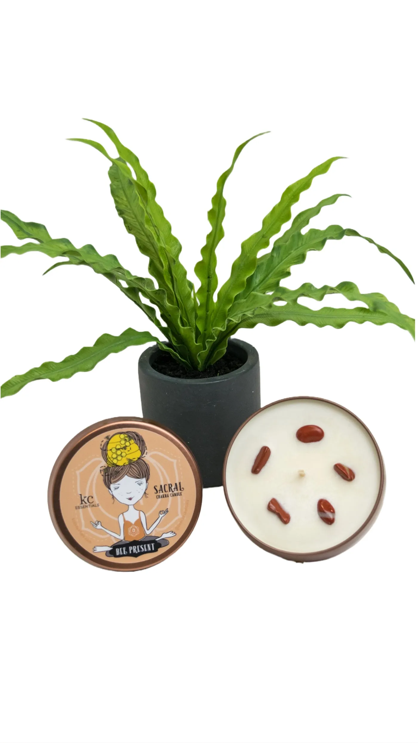 Scented Sacral Chakra Candle in Lidded Tin