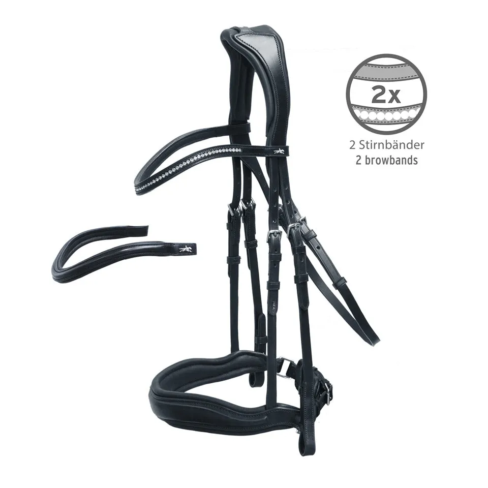Schockemohle Slimford Anatomic Bridle Black