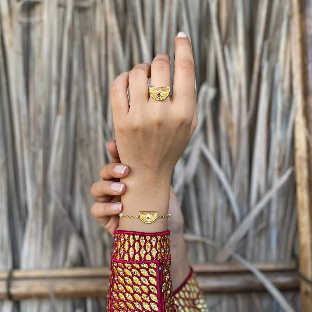 Shnaf / Bracelet Pearl Gold