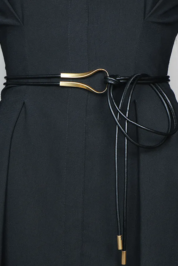Simple and Versatile Leather Waist Rope
