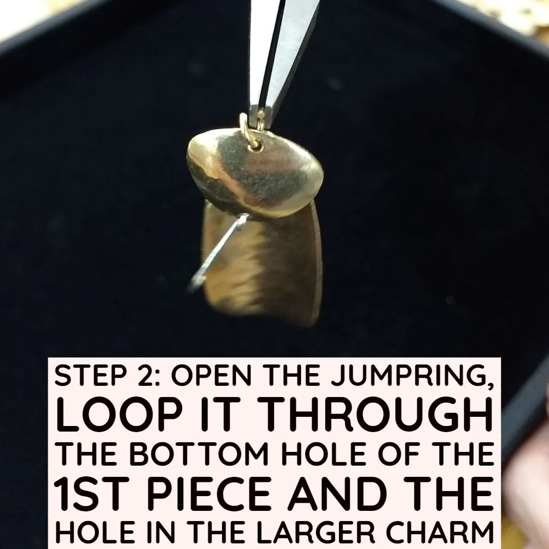 Simple Hammered Long Teardrop Earring Kit