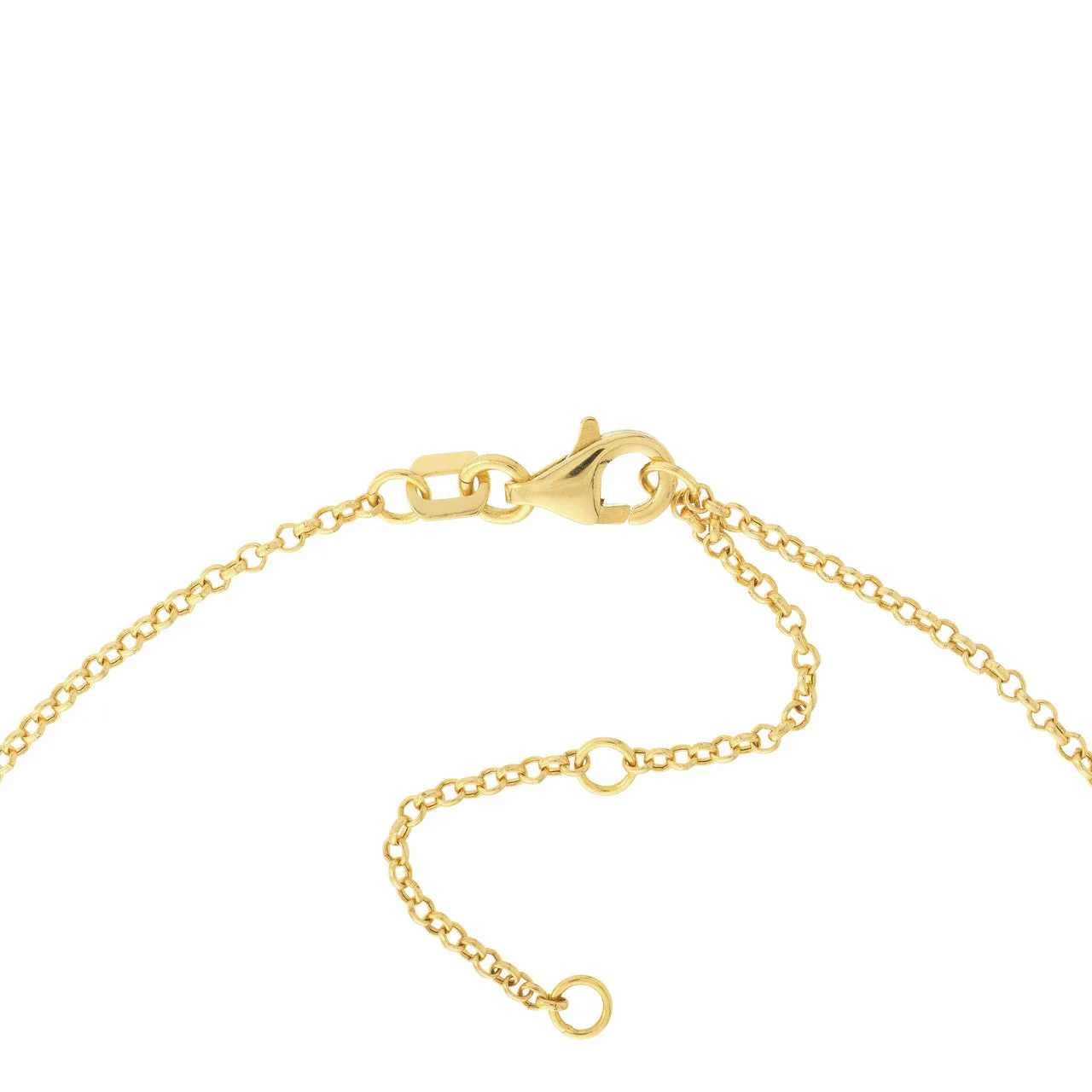 Simple Mini Heart On Rolo Anklet