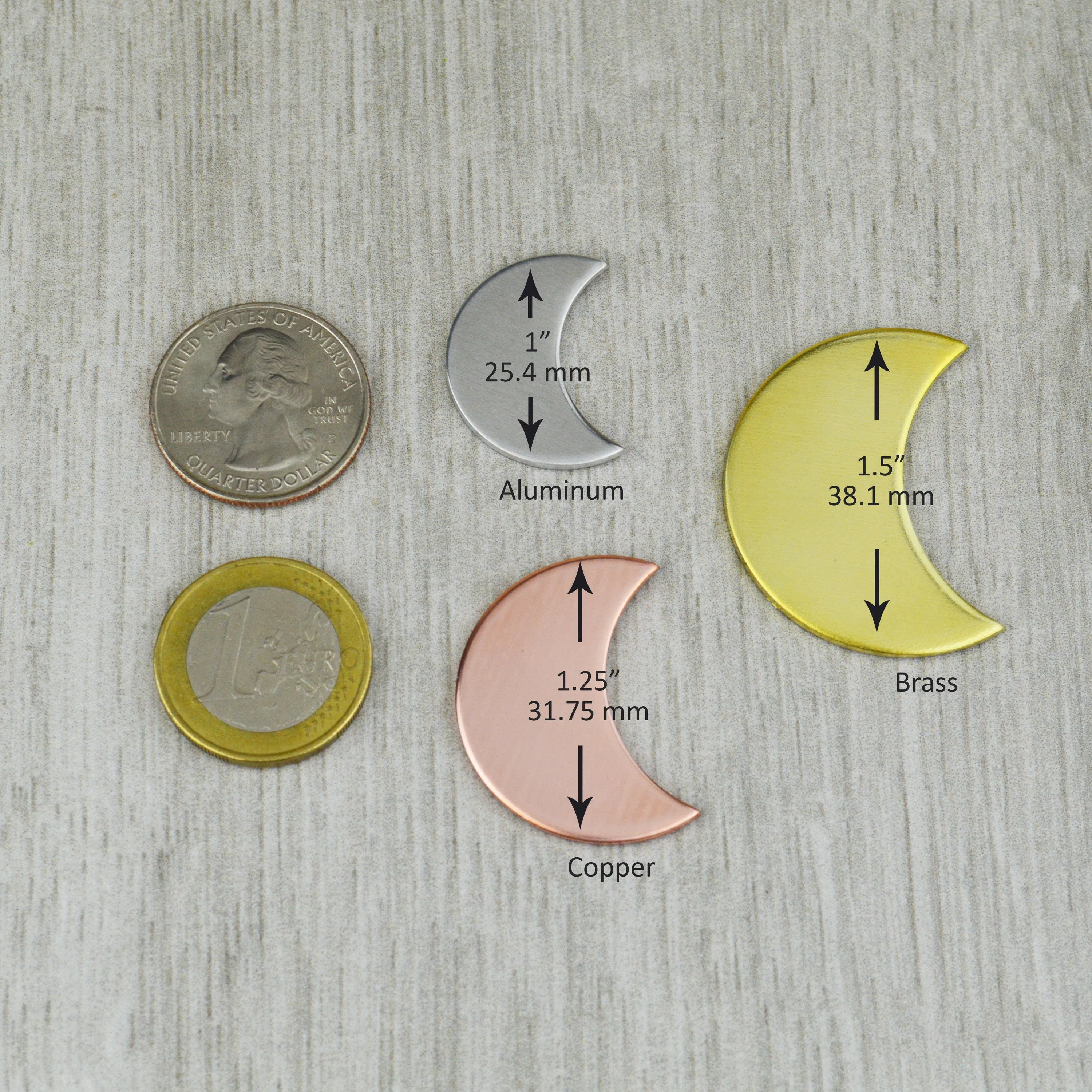Simple Moon Pet ID Tag