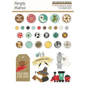 Simple Stories - Say Cheese Frontier At The Park - Decorative Brads