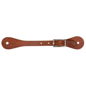 SINGLE-PLY LADIES BROWN LATIGO LEATHER SPUR STRAPS-30-1058
