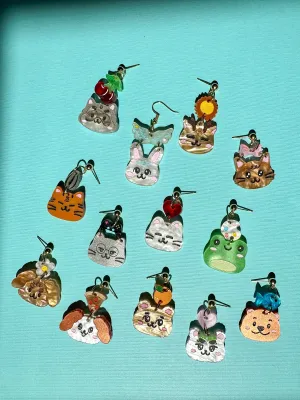 SINGLE* SVT Animal Earrings