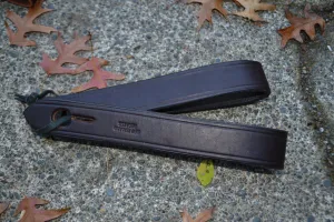 Slobber Straps: Long. Dark brown.