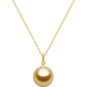 South Sea Golden Pearl 18K Gold Elegant Design Necklace