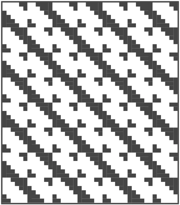 Staircase Quilt Block Pattern