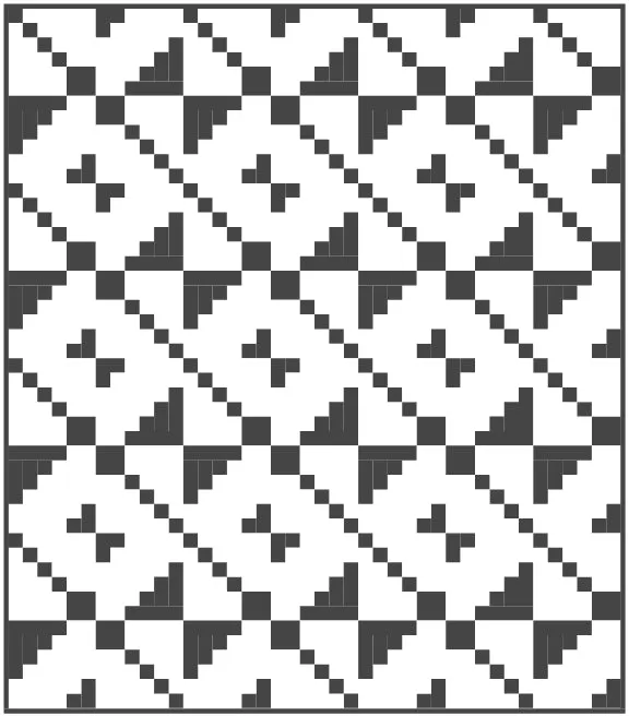 Staircase Quilt Block Pattern