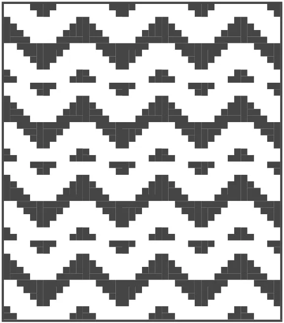 Staircase Quilt Block Pattern
