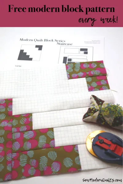 Staircase Quilt Block Pattern