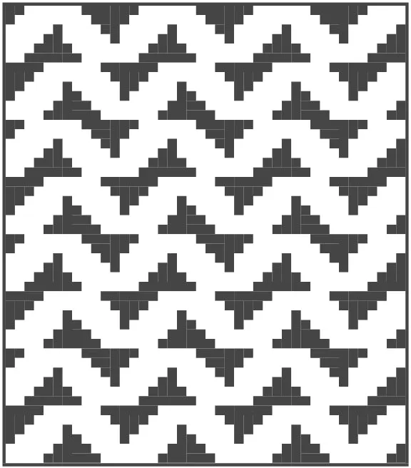 Staircase Quilt Block Pattern