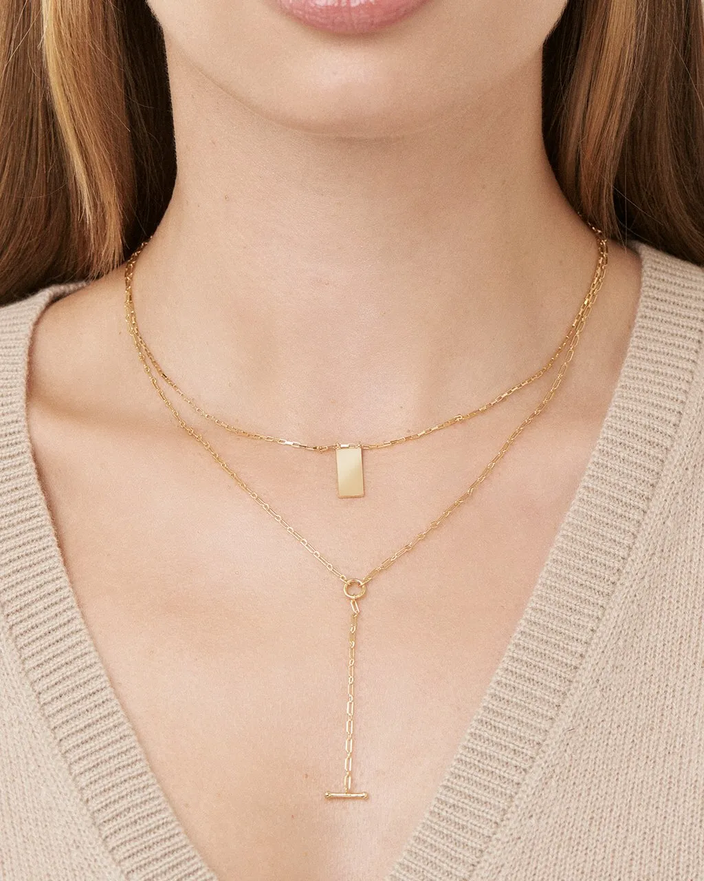 Sterling Silver Mini Tag Necklace