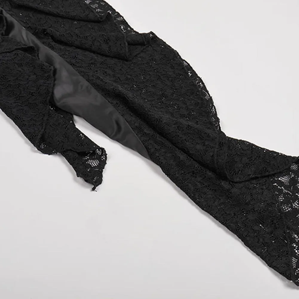Strappy Sleeveless Lace Long Dress KLYF1031