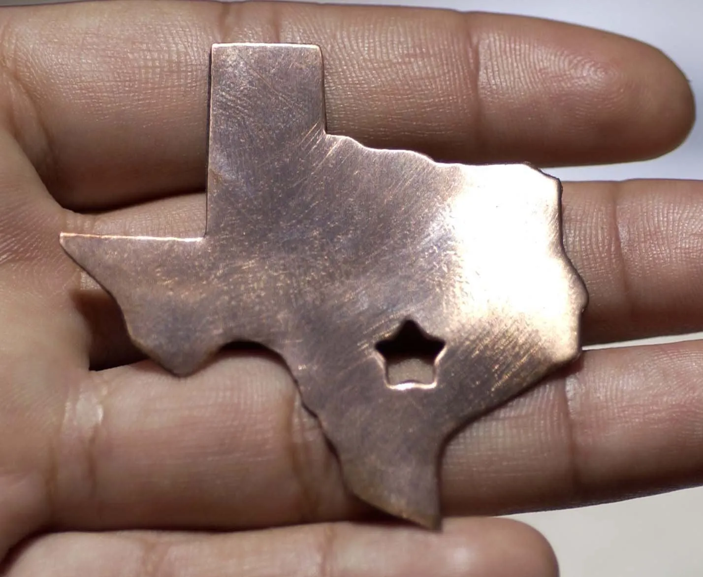Texas State with Star Perfect Cute Blanks Cutout for Metalworking Stamping Texturing Blank Variety of Metals