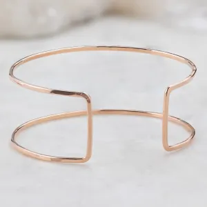 The Column Cuff Bracelet | Rose Gold Filled