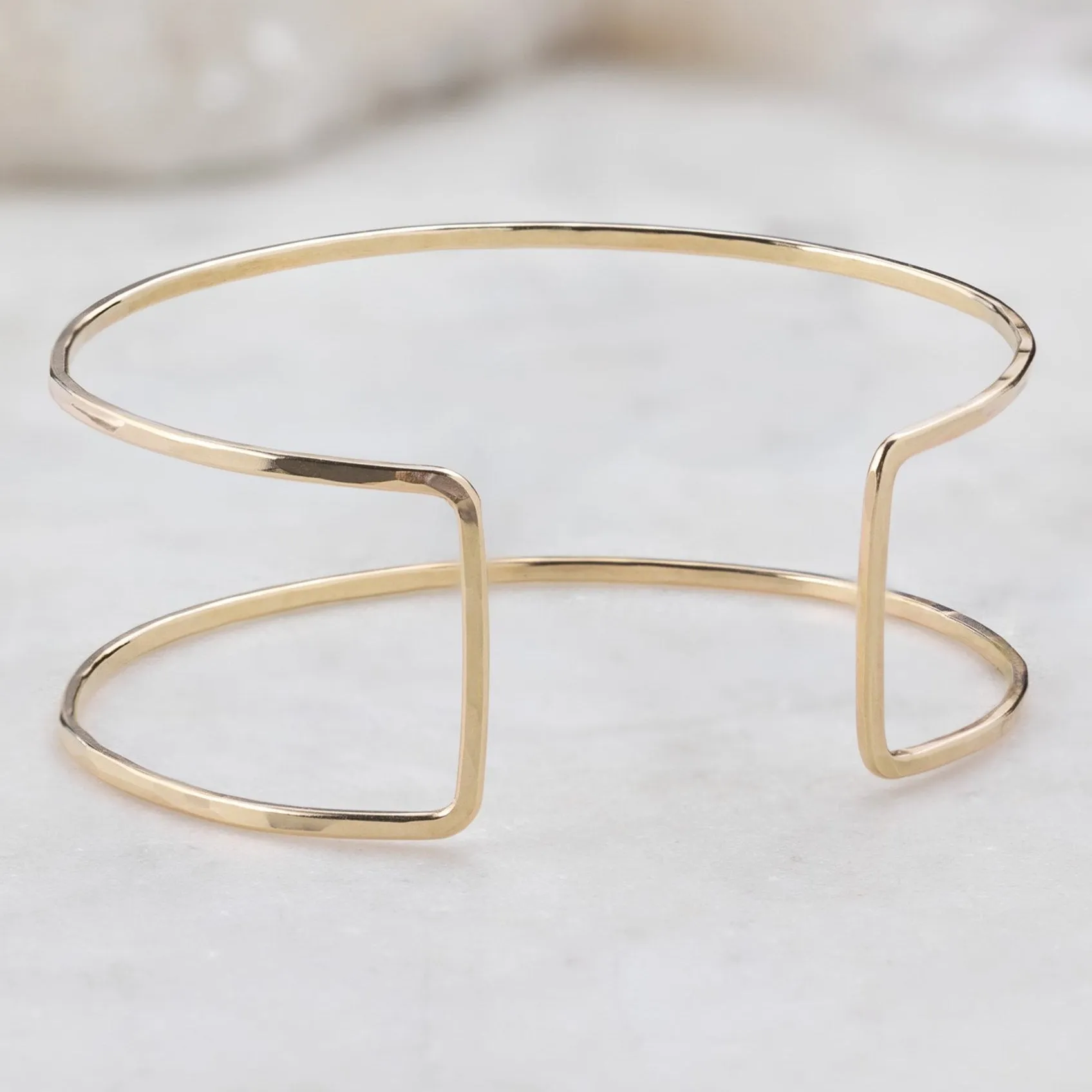The Column Cuff Bracelet | Yellow Gold Filled