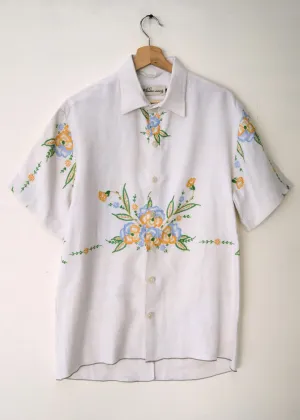 The Floral Embroidered Shirt - S