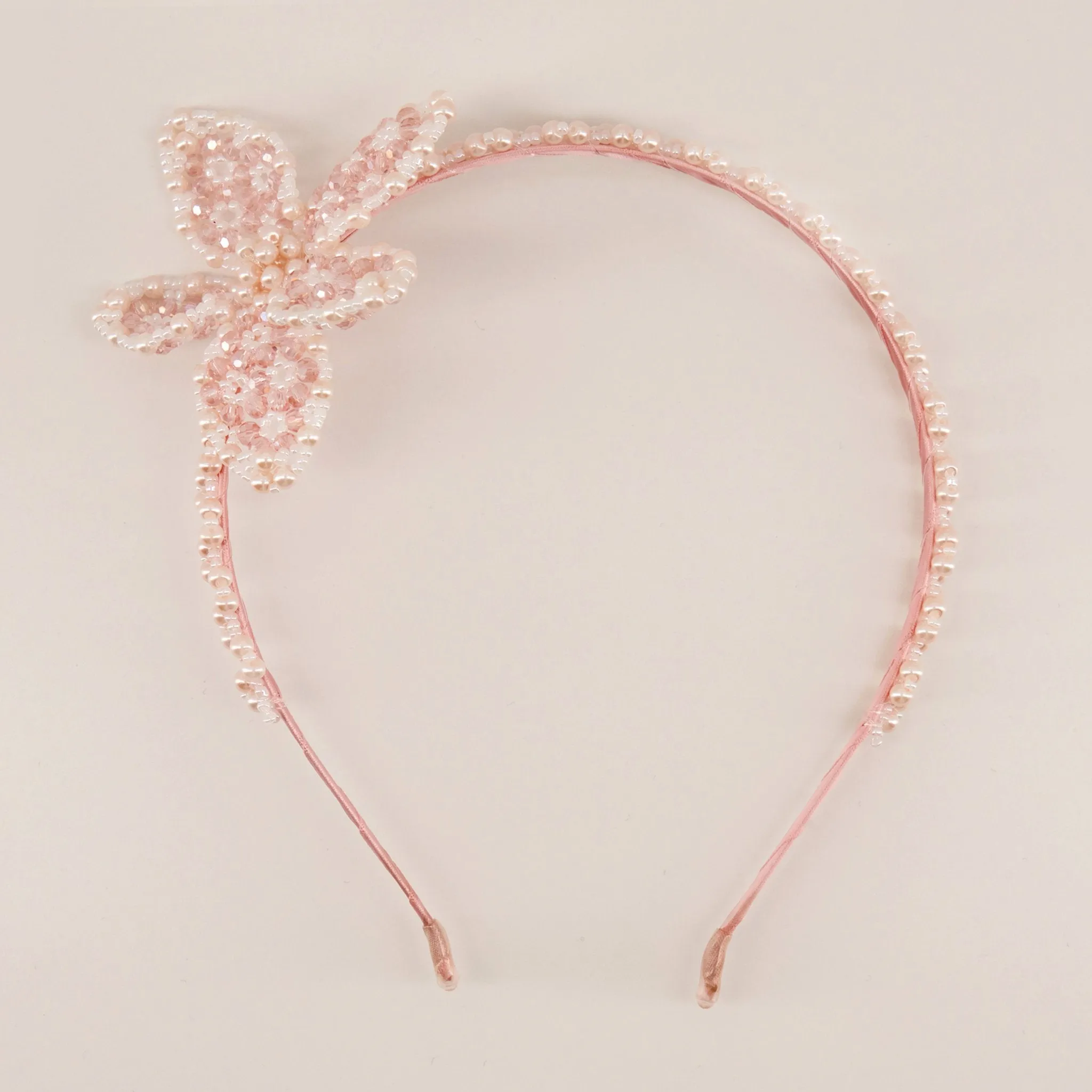 The Luxury Ettie Pearl Flower Designer Girls Headband