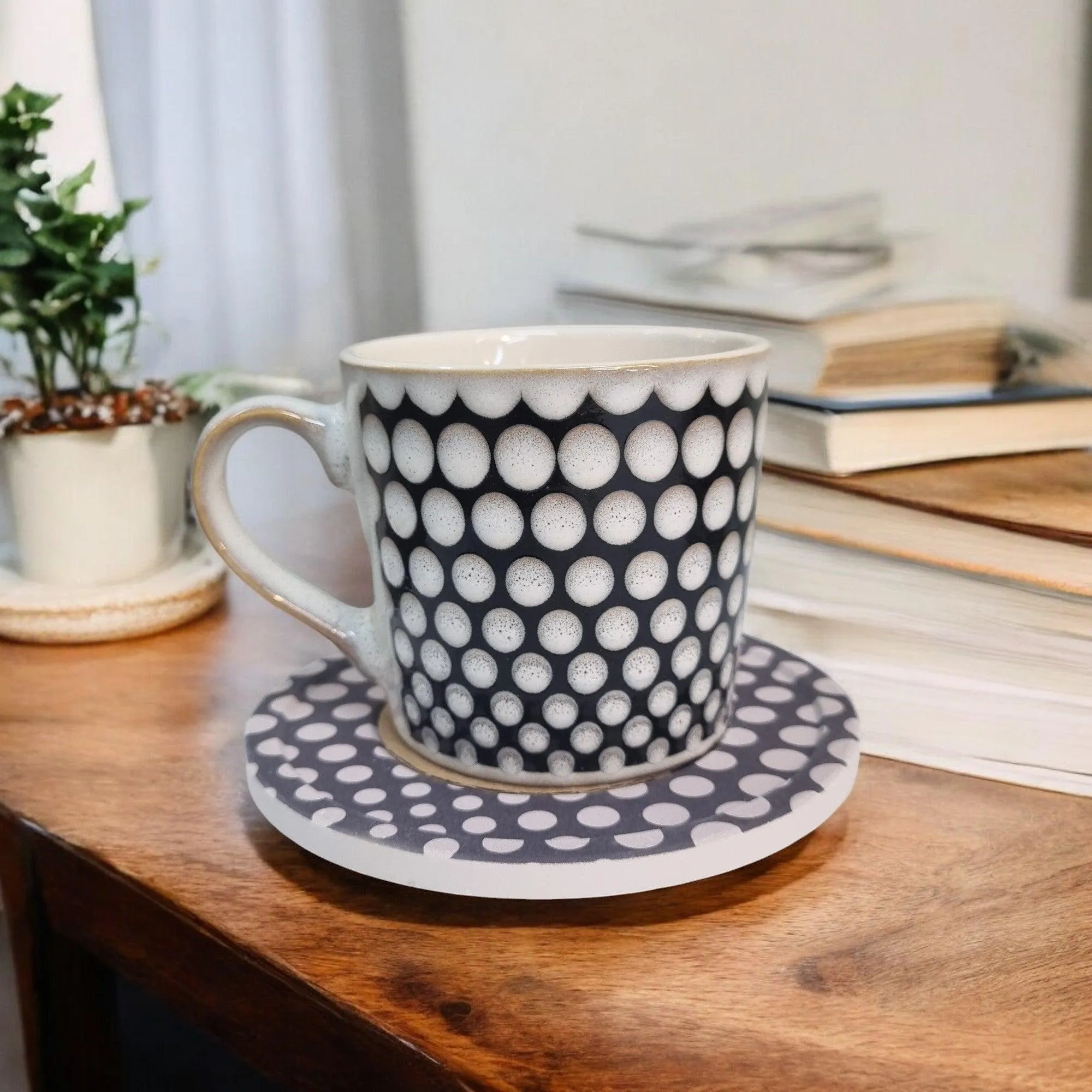 Umber Series - Ceramic Mugs with Coasters