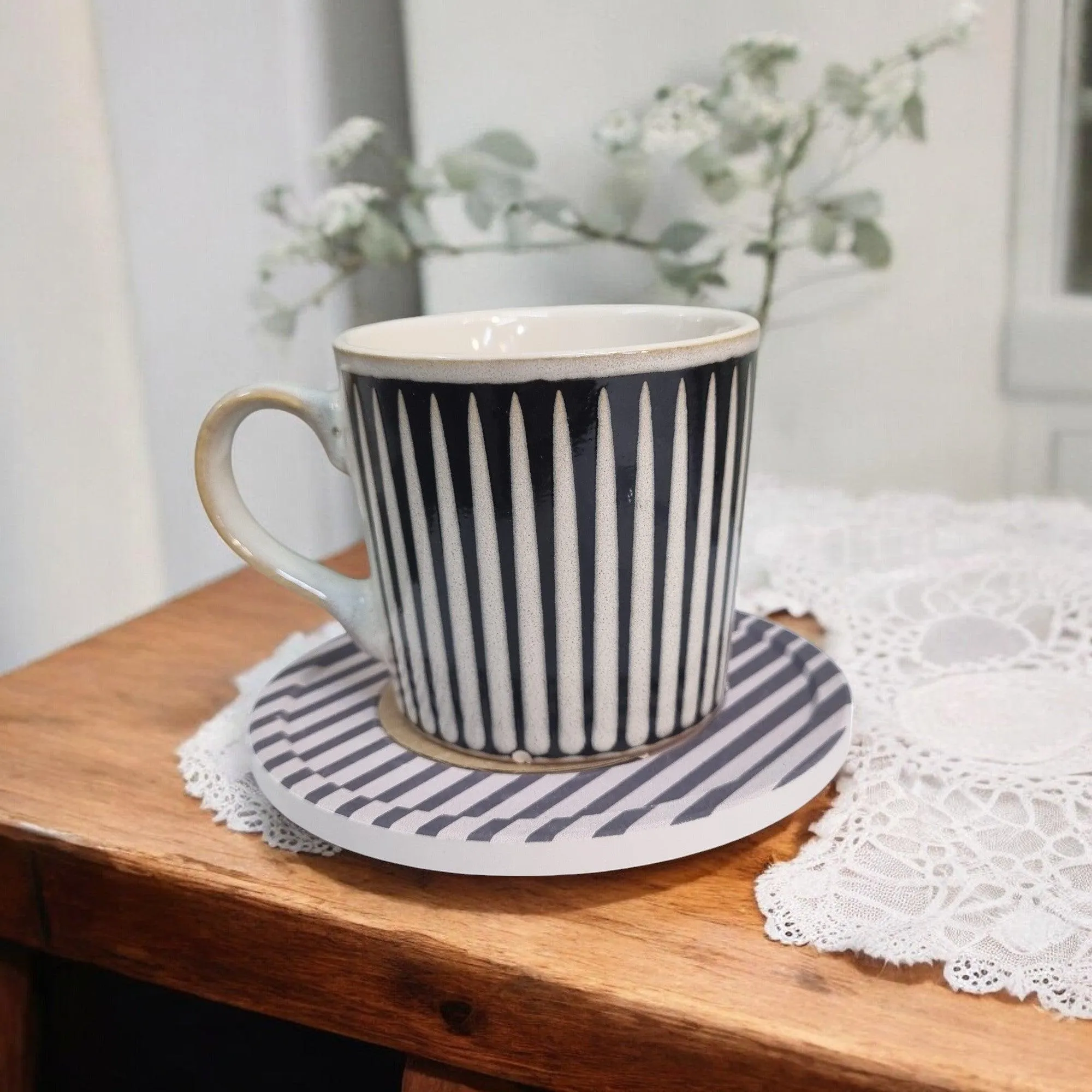 Umber Series - Ceramic Mugs with Coasters