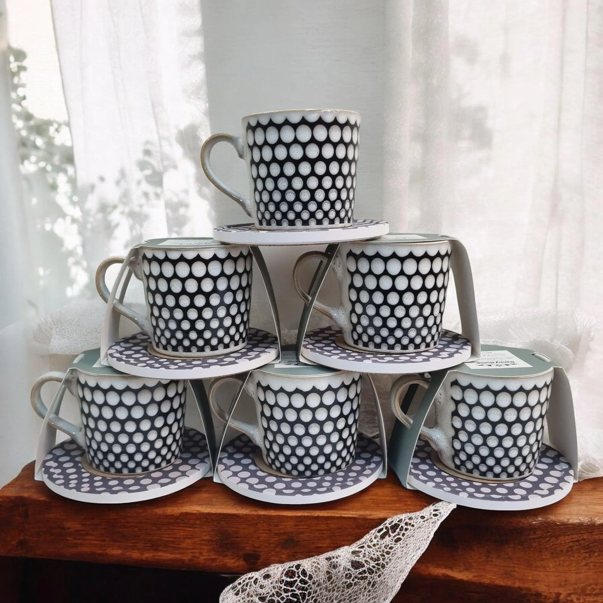 Umber Series - Ceramic Mugs with Coasters