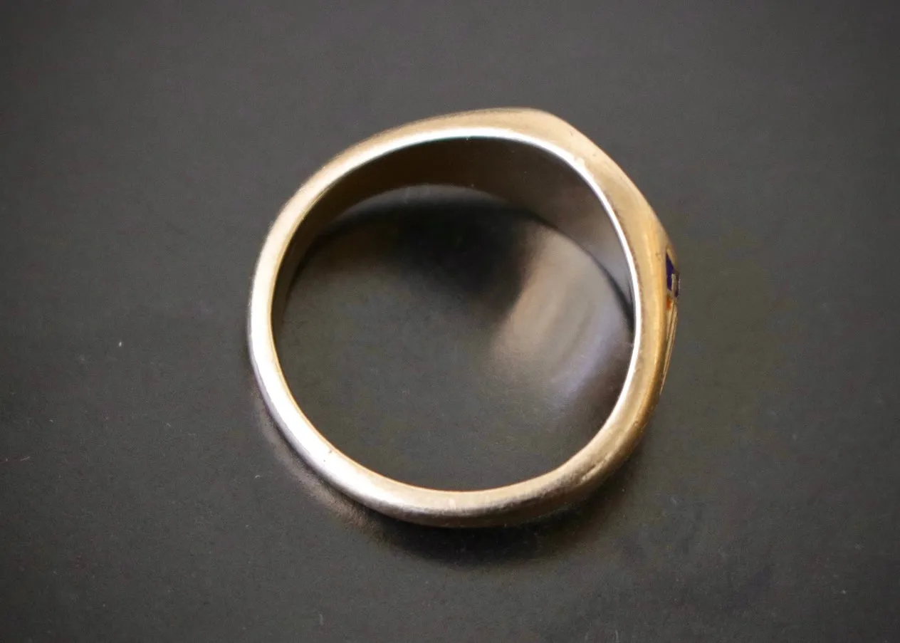 Vintage 14k Gold Sons of Italy Ring