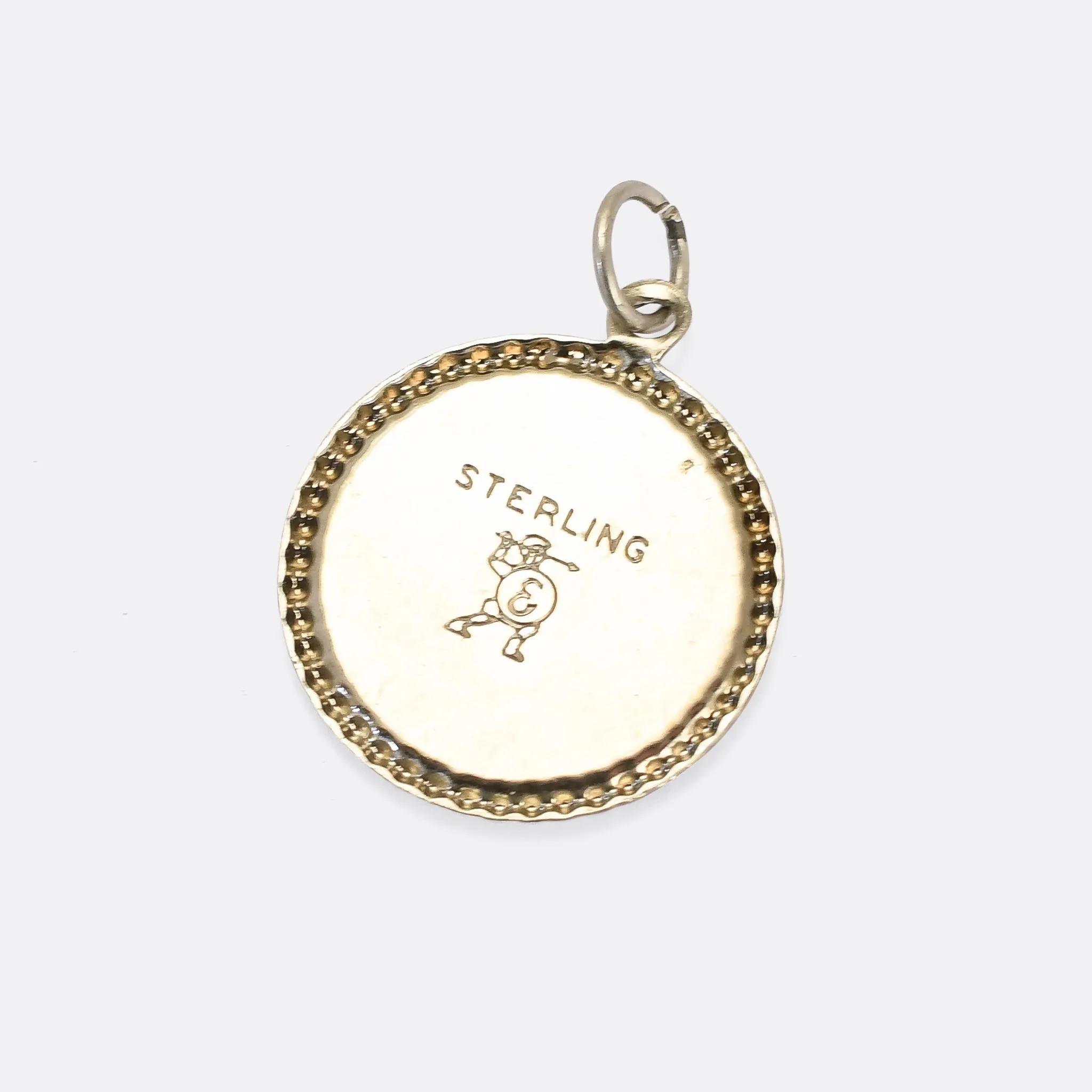 Vintage Enamel NASA Pendant