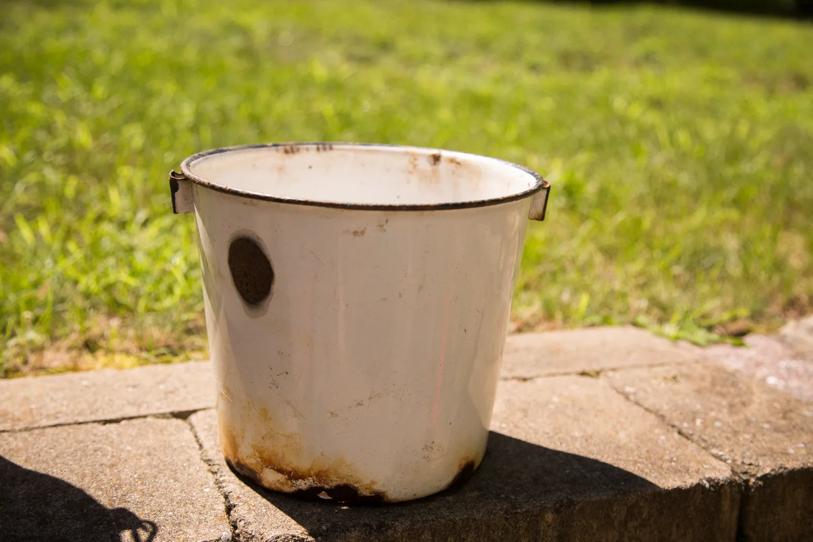 Vintage Enamel Pail