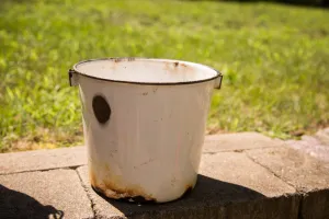 Vintage Enamel Pail