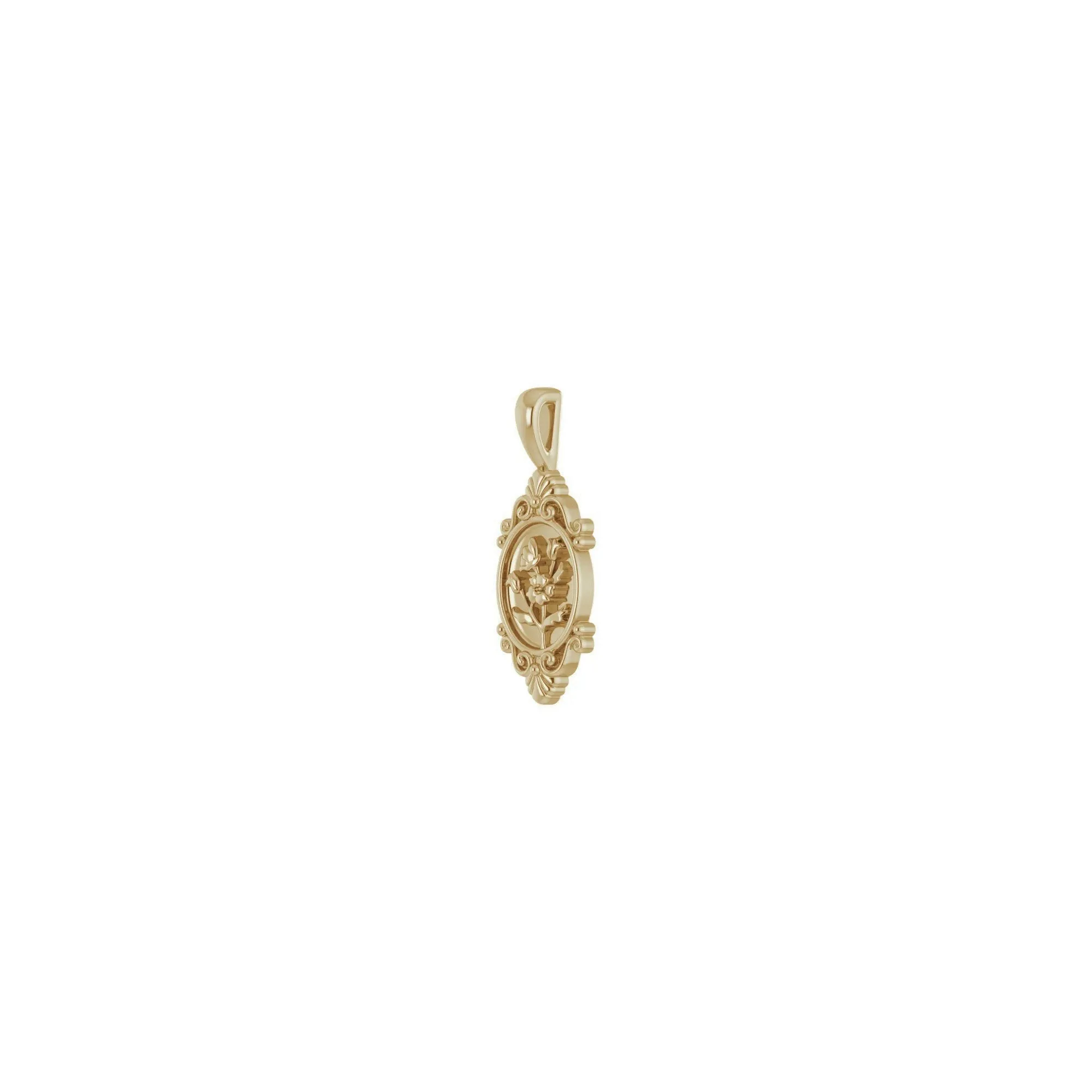 Vintage Floral Pendant