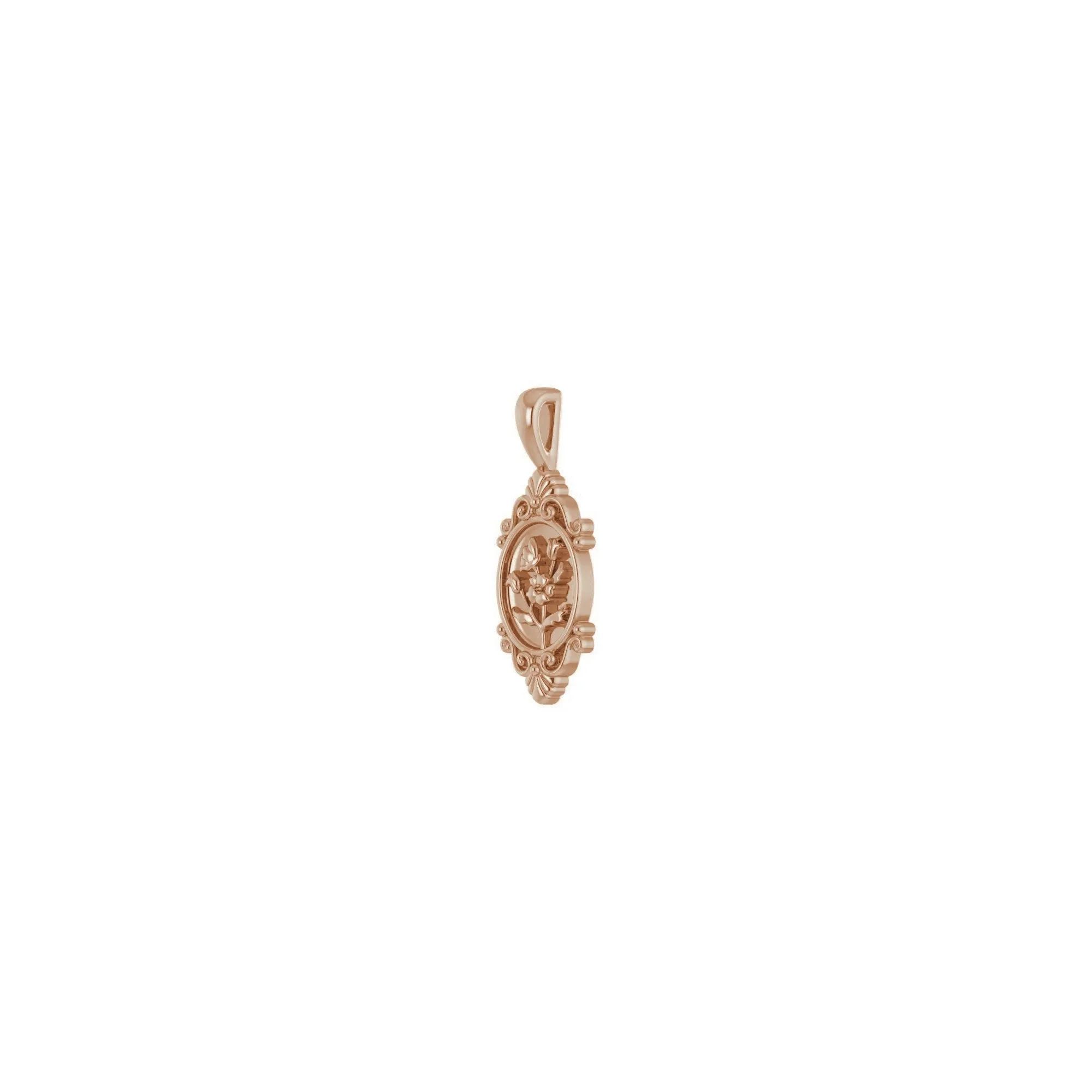 Vintage Floral Pendant