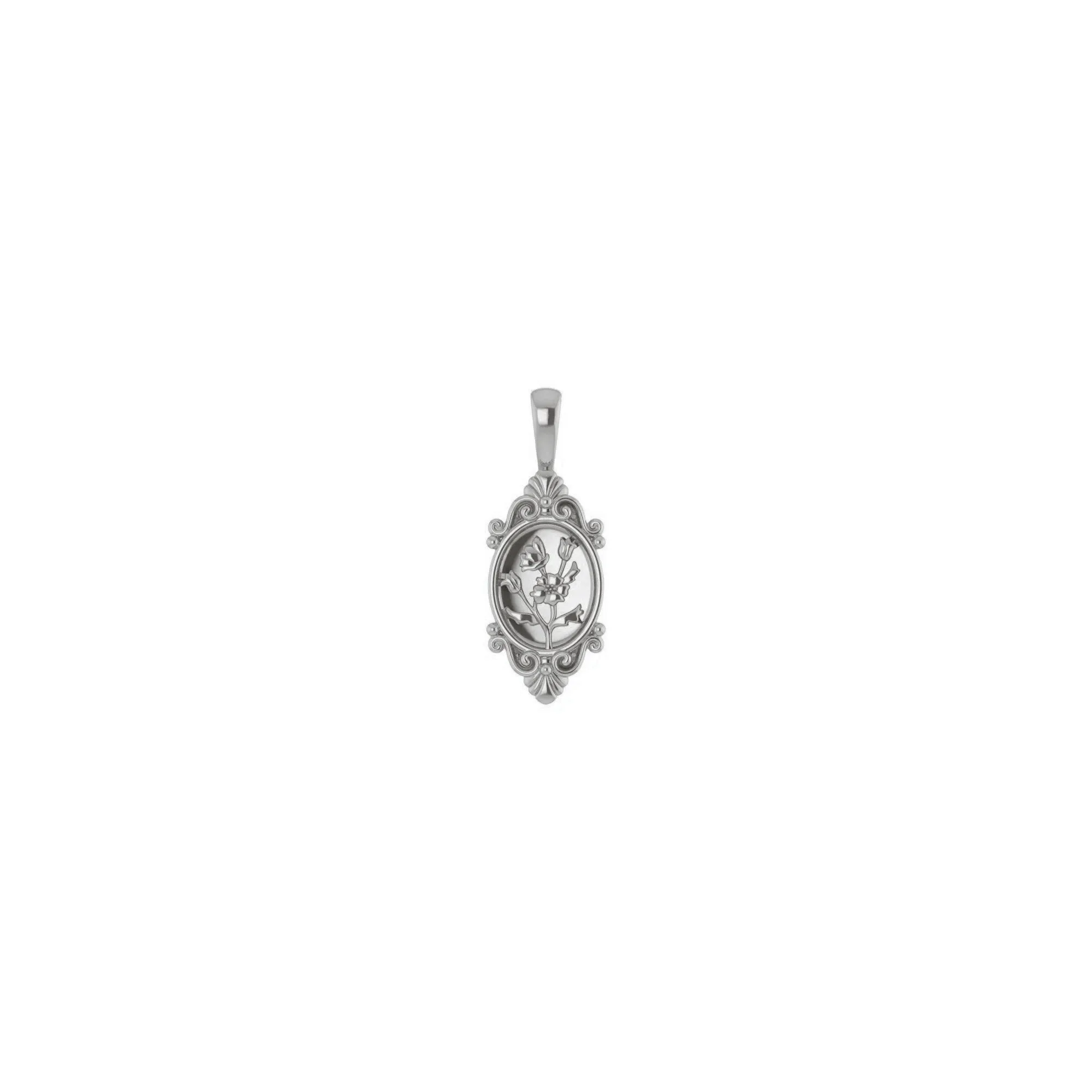 Vintage Floral Pendant