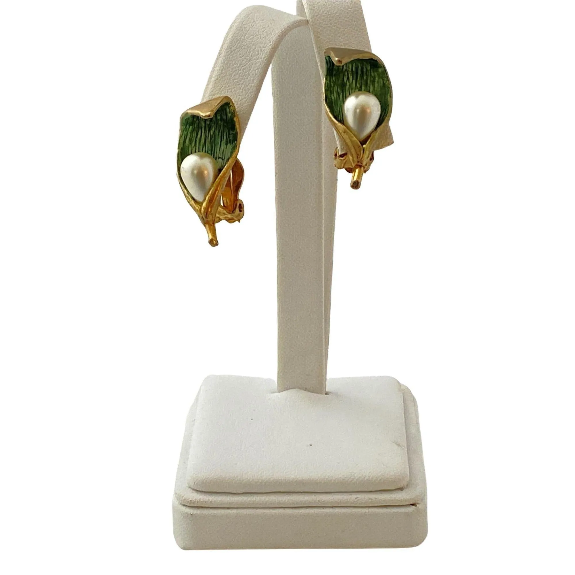 Vintage Lily of the Valley Earrings