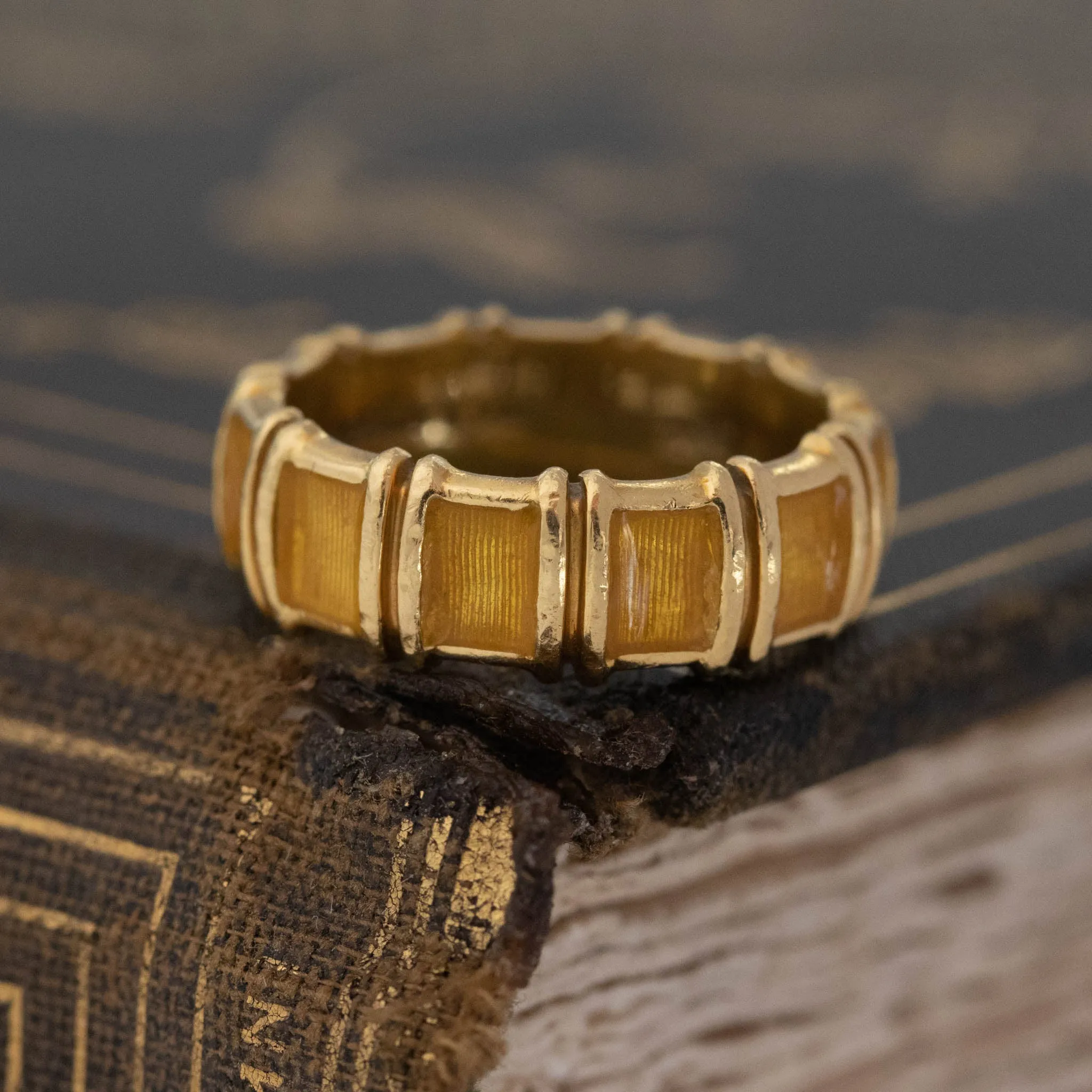 Vintage Orange Enamel Eternity Band, by Tiffany & Co.