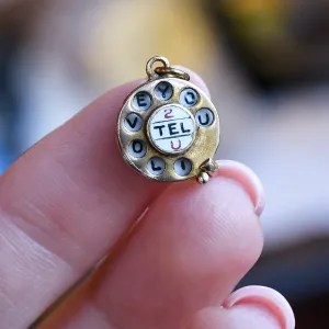 Vintage "I Love You" Telephone Charm