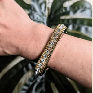Vintage - Rhinestone Black Glamour Bracelet
